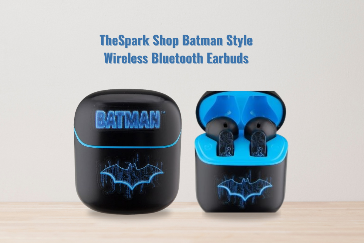 TheSpark Shop Batman Style Wireless Bluetooth Earbuds